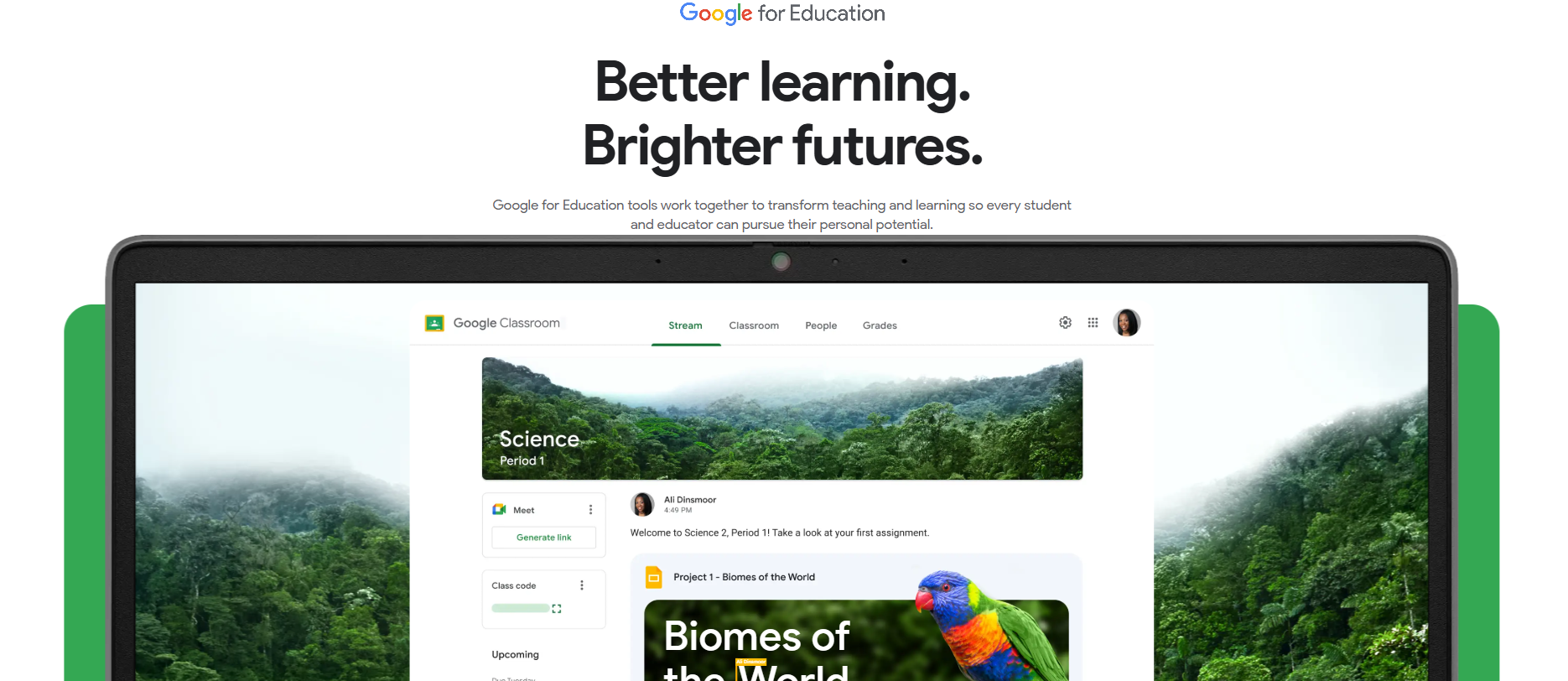 Screenshot edu.google.com
